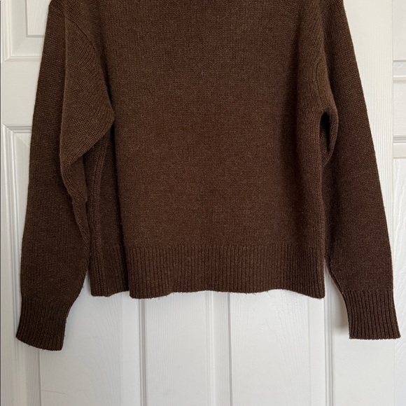 Aritzia Wilfred Brown Maria Cashmere Sweater S - Picture 3 of 6